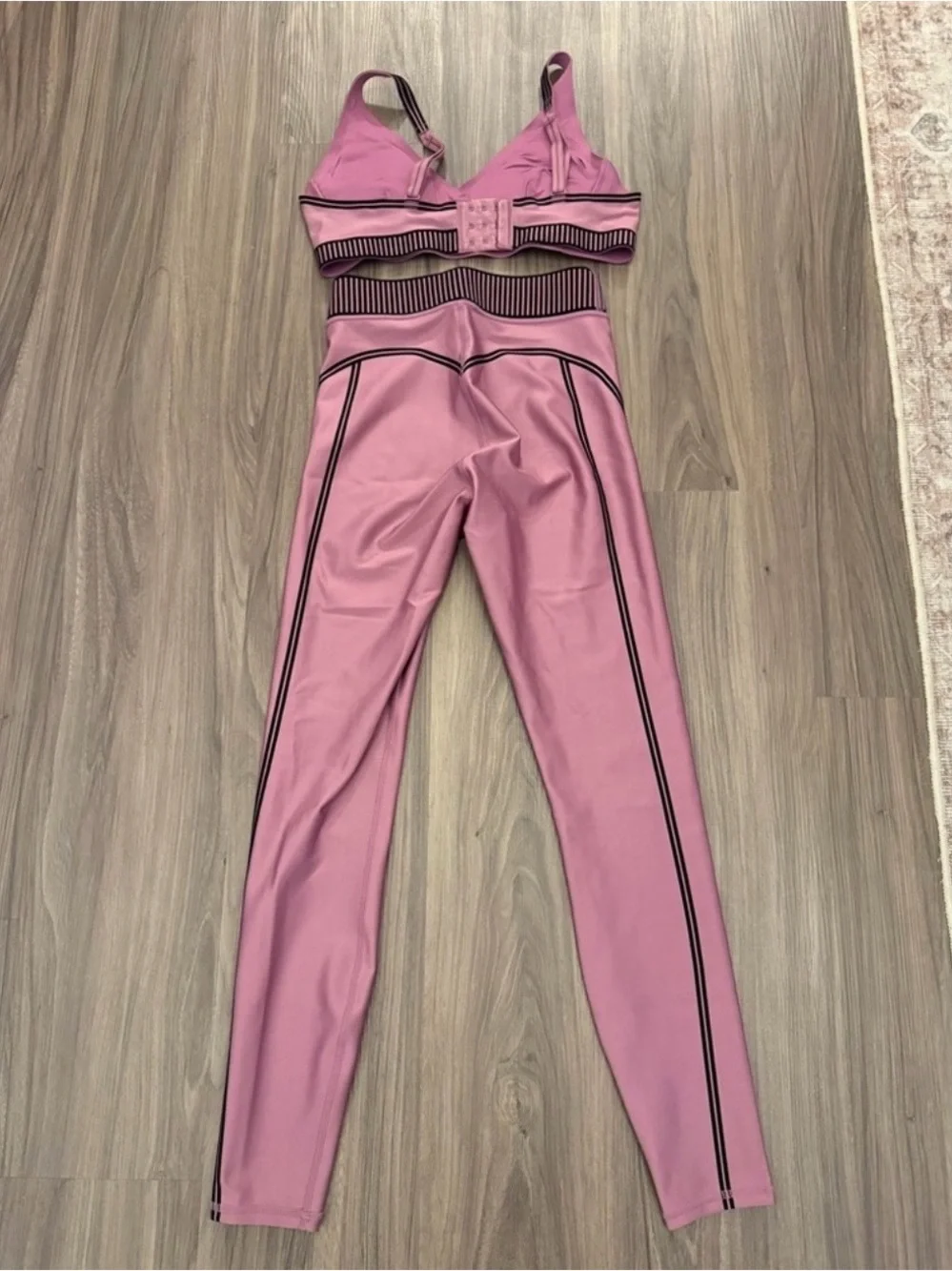ALO Yoga Pink High-Waist Leggings & Bra Set NWOT